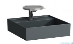Laufen Kartell umywalka ścienna z ukrytym liniowym odpływem 46x46cm grafitowy mat  H8153317581111