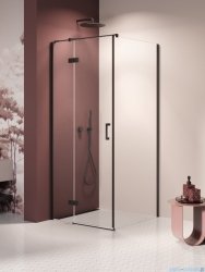 New Trendy Nesta Black kabina 80x90x200 cm lewa wspornik równoległy przejrzyste K-3698