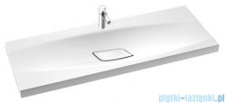 Marmorin Noel 1200 umywalka wpuszczana w blat 120x45 bez przelewu i bez otworu na baterie biała 582120020010