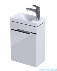 Oristo Silver Compact szafka z umywalką 40x50x22cm biały połysk OR33-ZD1D-40-1