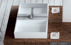 Marmorin Modico 800 umywalka nablatowa  z otworem na baterie 80x43 biała 350080020011