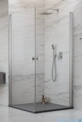 Radaway Nes Kdd I Brushed Nickel kabina 90x100cm szczotkowany nikiel 10021090-91-01L/10021100-91-01R