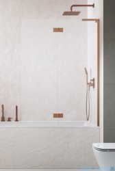 Radaway Essenza 8 SL Brushed Copper PND II parawan nawannowy 100cm prawy szczotkowana miedź/przejrzyste 10500100-93-01R