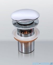 Massi korek klik klak duży z przelewem chrom MSA-KK-02