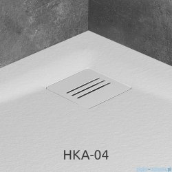 Radaway Kratka odpływowa do brodzika Kyntos biała HKA-04