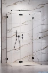 Radaway Essenza Pro Black Kdj+S kabina 100x90x100cm lewa czarny mat/szkło przejrzyste 10097390-54-01L/10098100-01-01/10098100-01-01
