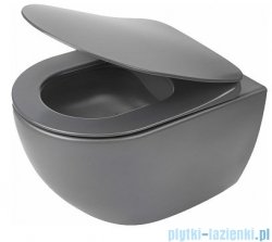 Deante Peonia Zero miska wisząca bez kołnierza antracyt/titanium CDE DZPW