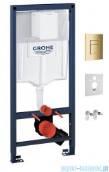 Omnires Grohe Rapid stelaż podtynkowy do WC zestaw 4w1 przycisk złoty RAPIDSETGL 