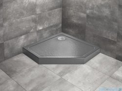 Radaway Doros Pt Compact Stone brodzik pięciokątny 100x100x11,5cm antracyt SDRPT1010-05-64S