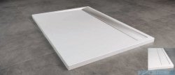 SanSwiss WIA Brodzik konglomeratowy prostokątny 90x100cm biały/biały WIA901000404
