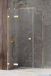 New Trendy Avexa Gold Shine kabina prostokątna 90x70x200 cm przejrzyste lewa EXK-1656