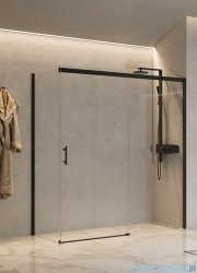 Novellini Kali FH ścianka boczna 90cm profile czarne KALIFH88-1H