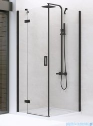 New Trendy New Renoma Black kabina prostokątna 100x90x195cm przejrzyste lewa D-0205A/D-0111B