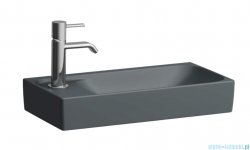 Laufen Meda umywalka ścienna lewa 46x23cm grafitowy mat  H8151147581131