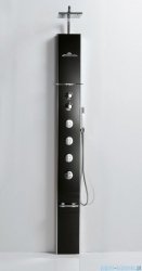 Novellini Aqua 1 Cascata 1 panel prysznicowy czarny bateria mechaniczna CASC1VM-H
