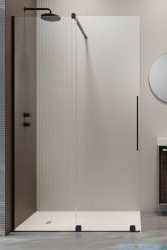 Radaway Furo Black Walk-in kabina 80x200cm lewa szkło przejrzyste 10106438-54-01L/10110394-01-01