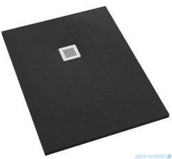 Schedpol Kalait Black Stone brodzik prostokątny + syfon 90x100cm 3.3115/C/ST-M2