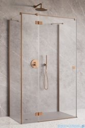 Radaway Essenza Brushed Copper Kdj+S kabina 100x100x100cm lewa szczotkowana miedź 1384052-01-01/1385022-93-01L/1384052-01-01