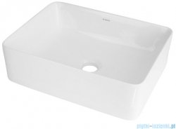 Deante Jasmin umywalka nablatowa prostokątna 40x30 cm biała CDJ 6U4S