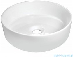 Deante Silia umywalka nablatowa Ø36 cm biała CDL 6U4S