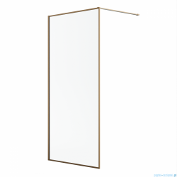 Radaway Modo F II Brushed Copper kabina Walk-in 55x201cm Szczotkowana Miedź szkło przejrzyste 10409055-93-01
