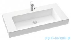 Marmorin Teo 900 umywalka wisząca 90x45 z otworem przelewowymi i z otworem na baterie biała 641090020211