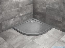 Radaway Doros A Stone brodzik półokrągły 90x90cm antracyt SDRA9090-01-64S