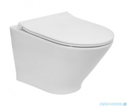 Roca Gap Round miska WC wisząca Rimless biała SUPERGLAZE  A3460NBS00