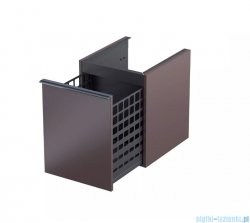 Oristo Etna szafka niska z koszem 40x50x45cm Mokka Mat OR52-SN1S-40-21