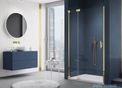SanSwiss Cadura Gold Line drzwi wahadłowe 90cm jednoczęściowe lewe z polem stałym CA13G0901207