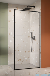 Radaway Modo F SL Black II kabina Walk-in 120x201,6cm prawa Czarna szkło przejrzyste 10419124-54-01R