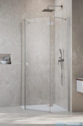 Radaway Essenza Ptj Brushed Nickel kabina pięciokątna 100x90cm prawa szczotkowany nikiel 1385010-91-01R/1385057-01-01