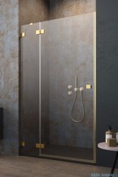 Radaway Essenza Pro Gold Dwj drzwi wnękowe 80cm lewe złoty połysk/szkło przejrzyste 10099080-09-01L