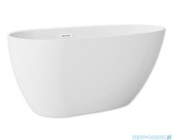 The North Bath Loki wanna wolnostojąca 130X70cm z korkiem i przelewem BIAŁYM 6402-1301OEMBP