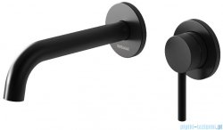 Kohlman Axel Black bateria umywalkowa podtynkowa czarny mat QW180AB