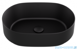 Besco Lova Cera-Line 46 Black Matt umywalka nablatowa Czarny Matt 46x31x13,5cm UNCM-46-LOC