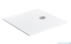 Omnires AQUAPURE M+ konglomeratowy brodzik prysznicowy antypoślizgowy 80x80 biały mat AQUAPURE80-KBM