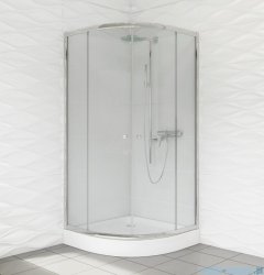 Duso kabina prysznicowa półokrągła 90x90x184cm przejrzyste DS402T