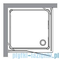 Kerasan Kabina kwadratowa prawa szkło piaskowane 100x100 Retro 9149S0