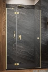 Radaway Essenza Brushed Gold Dwj drzwi wnękowe 110cm lewe szczotkowane złoto/szkło przejrzyste 1385015-99-01L
