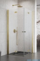 Radaway Nes KDD B Brushed Gold kabina 80x80 szczotkowane złoto 10024080-99-01L/10024080-99-01R