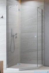 Radaway Essenza 8 Ptj kabina pięciokątna 90x80cm lewa szkło przejrzyste 10490000-01-01L/10490600-01-01