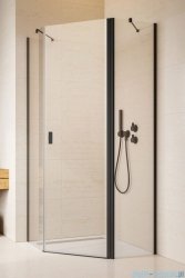 Radaway Nes Black Ptj kabina pięciokątna 90x100cm prawa czarny mat/szkło przejrzyste 10052000-54-01R/10052800-54-01