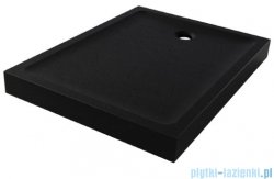 New Trendy Mild Stone Brodzik akrylowy prostokątny 90x120x11,5 cm czarny B-0577