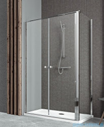 Radaway Eos II DWD+S Kabina 100x100 lewa szkło przejrzyste + brodzik Delos C + syfon 3799492-01/3799412-01R/SDC1010-01