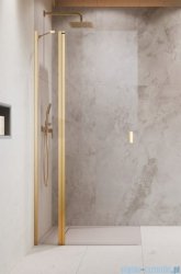 Radaway Nes KDD II Gold kabina walk-in 90cm lewa złoty połysk szkło przejrzyste 10031090-09-01L
