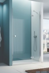 Ronal ANNEA AN13 Drzwi jednoczęściowe ze ścianką stałą w linii 80x200cm prawe srebrny połysk AN13D08005007