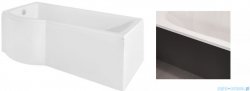 Besco Inspiro Obudowa CZARNY mat P/L 150x70cm #OAI-150-IIC