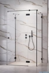 Radaway Essenza Pro Black  Kdj+S kabina 75x80x75cm lewa czarny mat/szkło przejrzyste 10097380-54-01L/10098075-01-01/10098075-01-01 