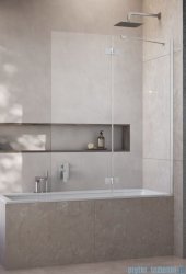 Radaway Essenza Brushed Nickel PND II parawan nawannowy 110cm prawy szczotkowany nikiel/przejrzyste 110002110-91-01R